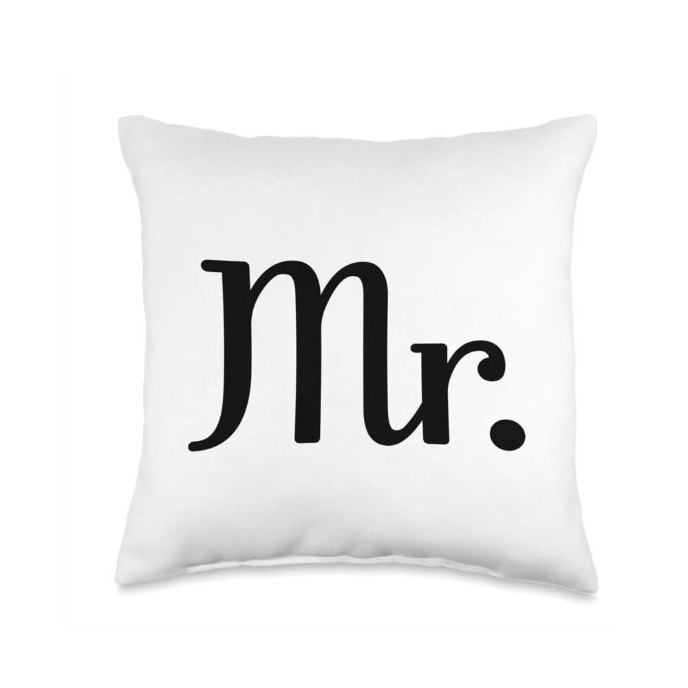 3137 Mr. and Mrs. Matching Married, Wedding Couple Wife, Husband Throw